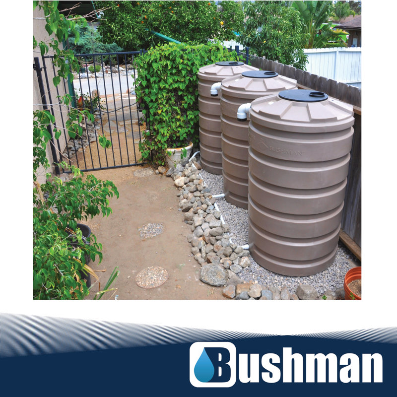 Réservoir d'eau de pluie Bushman 205 gallons - Moka