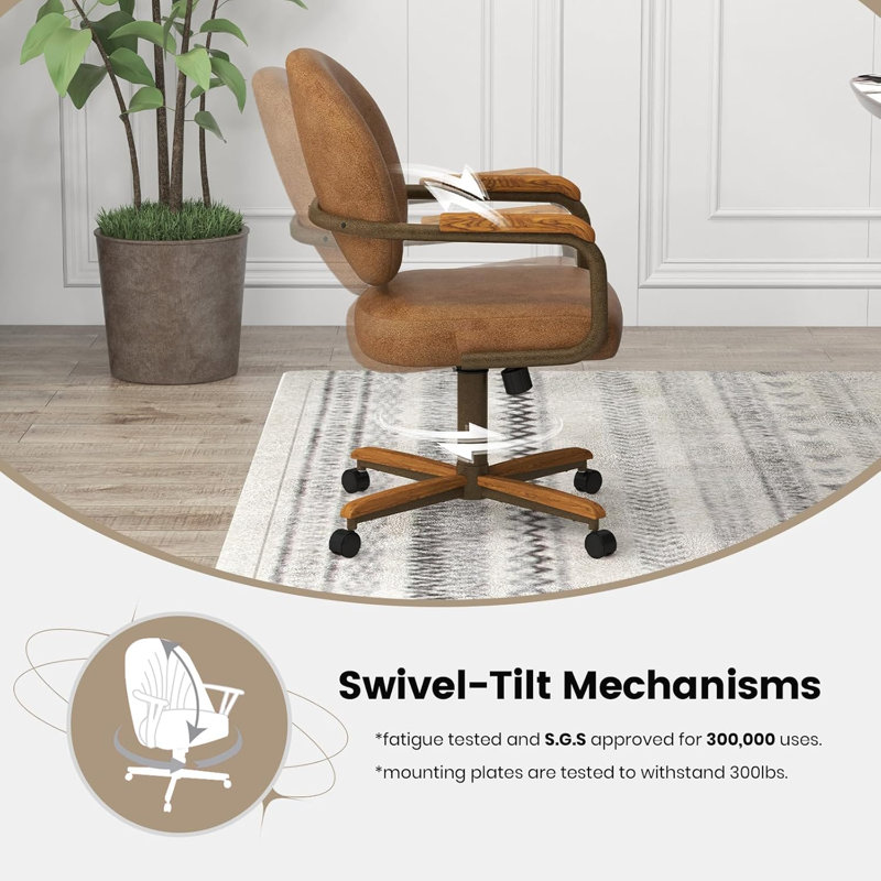 Fauteuil rembourré brun clair Cannath Kelath, Bronze texturé