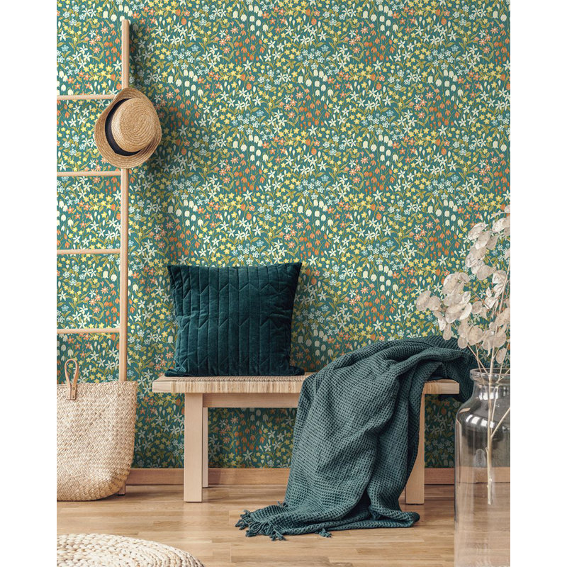 Motif floral fleurs Bluebell, Bleu