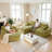 Sofa Couch And Chaise Lounge Set,Corduroy Boneless Floor Sofa Bed For Living Room-1483632181