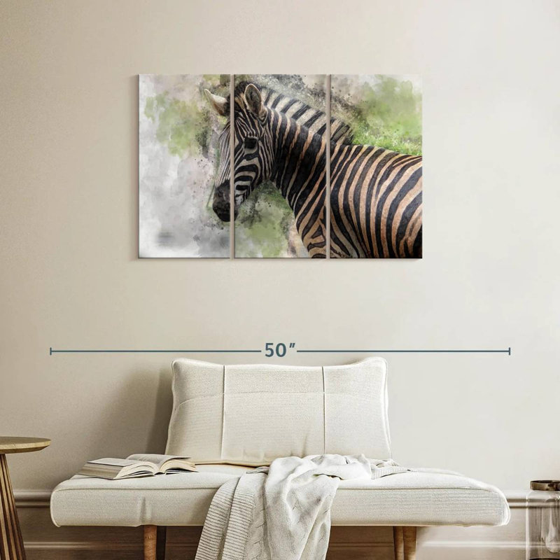 Brampt Magnificent Zebra, 24" H x 38" W