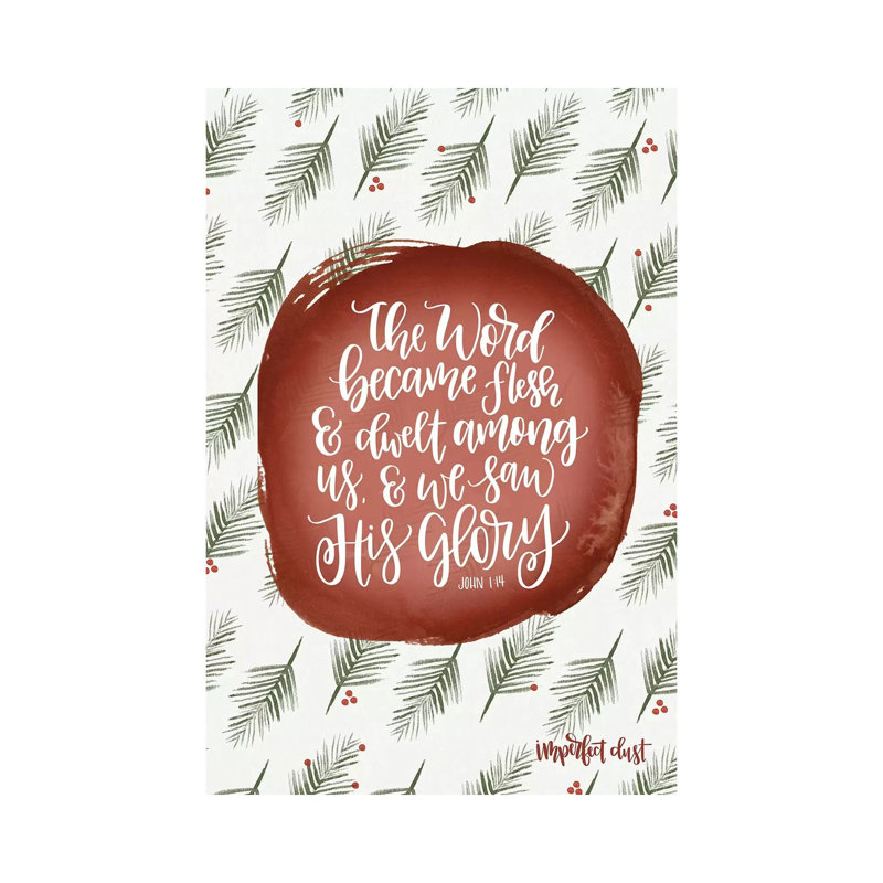 «Word Became Flesh» par imperfect Dust - impression sur toile tendue, H 12 po x l 8 po x P 0,75 po
