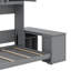 Lit escamotable mural avec bureau, tablettes et armoires de rangement-1470109286