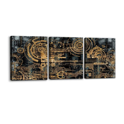 3 Piece Wrapped Canvas Print