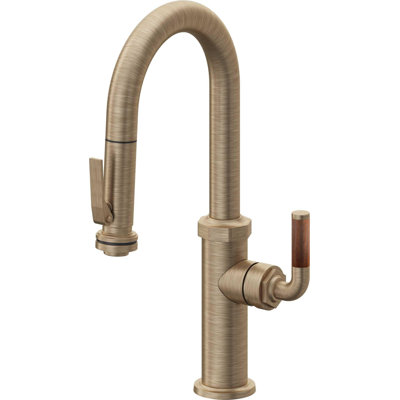 Pull-Down Prep/Bar Faucet With Squeeze Sprayer