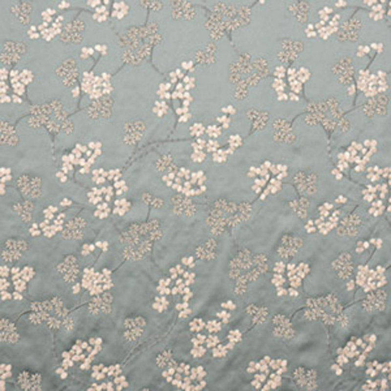 Allure Floral Foliage Fabric, Azure