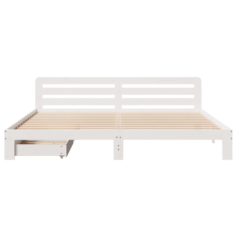 Solid Wood Bed Frame, 204 x 203.5cm