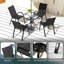 Five-Piece Steel Patio Set, with Glass-Top Table-116112583