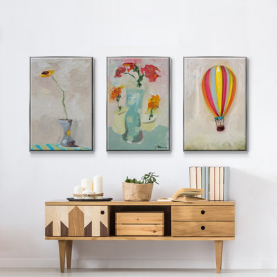 " Lucky Hot Air Balloon " 3 - Pieces