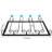Wall Mounted Wine Glass Rack in Black