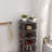 Grey 360 Rotating Shoe Cabinet 6 Layers