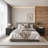 2-Drawer Modern Smart Nightstand with Wireless Charging, LED Light & Tempered Glass Tabletop, Bedside Table with USB & Type-C Ports-1207205073