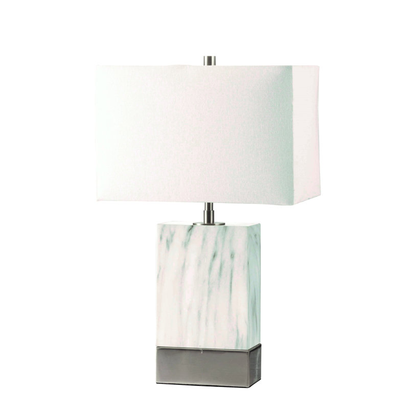 Lampe de table 25 po, Nickel brossé