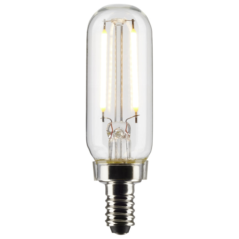 2.8 Watt, T6 LED, Dimmable Light Bulb, E12/Candelabra Base, 2700K