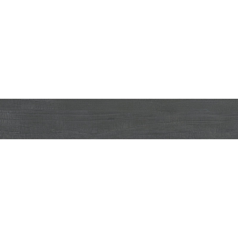 Yakedo Black 8 in. x 47 in. Matte Porcelain Floor and Wall Tile (10.18 sq. ft./Case), Charcoal