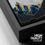 Sun Mountain Range Golden Mountain Peaks Under White Sun Abstract Wilderness Modern Art Rustic Scenic, reproduction d'art sur toile-95982538-95982537