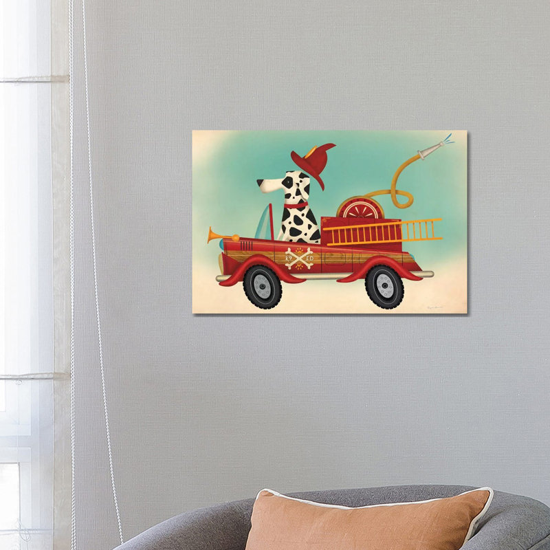 K9 Fire Department by Ryan Fowler - Wrapped Canvas Print, 66.04 cm H x 45.72 cm W
