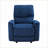 Recliners for Living Room, Modern Power Rocker Reclining Chair with Navy Blue Velvet Upholstery | Solid Wood Frame-1131766451