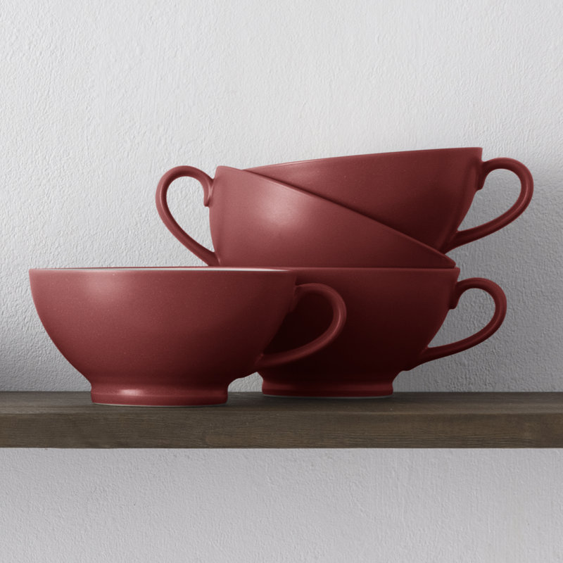 Bols à poignée Noritake Colorwave, 5 1/2 po, 18 oz, Framboise