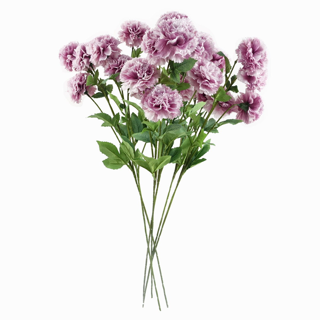 Pack of 6 x 70cm Pink Carnation Stem
