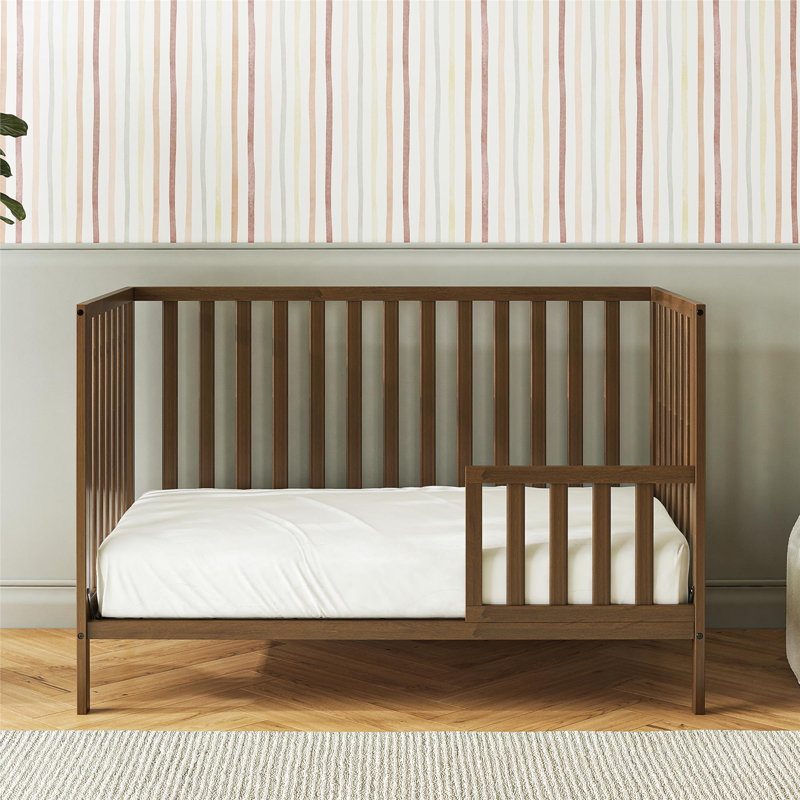 Lit de bébé convertible 3-en-1 Juaniqua, Noyer
