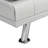 Convertible Sofa Bed With Coffee Table White Pvc Modern Versatile Lounge
