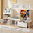 Kids’ Toy Organizer With Bench, Bookshelf And 6 Plastic Bins-351898927