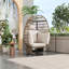 Chaise pivotante d'extérieur avec coussins-392067178