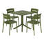Ensemble repas carré pour 4 personnes-244289336