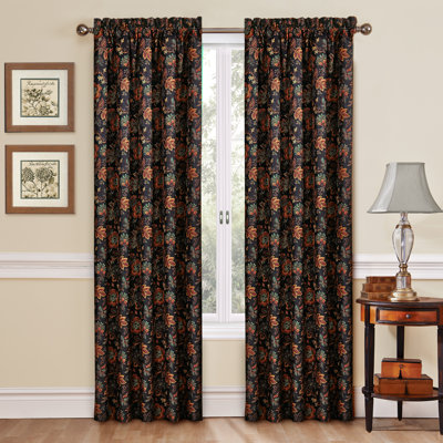 Panneau tissé jacquard 100% polyester onyx Waverly Navarra