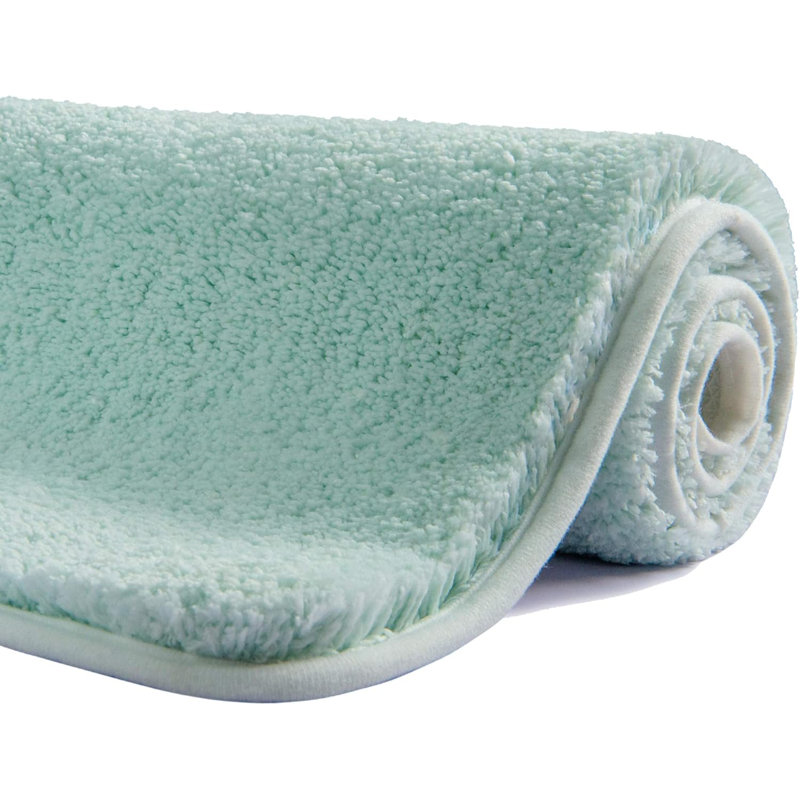 Rectangle Bath Mat, 50cm, 80cm, Duck Egg Blue