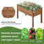 Rectangle Wood  Planter Raised Bed-238315555