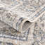 Tapis oriental en polyester tissé à la machine en beige-1028671017