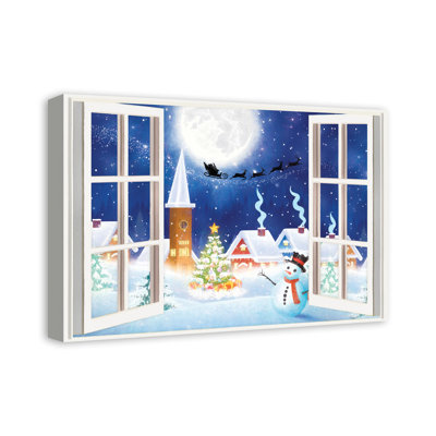 Art sur toile pour fenêtre magique christmas Brady