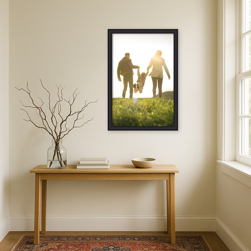 Cadre photo Oliver, 24 x 36, Oliver noir étroit