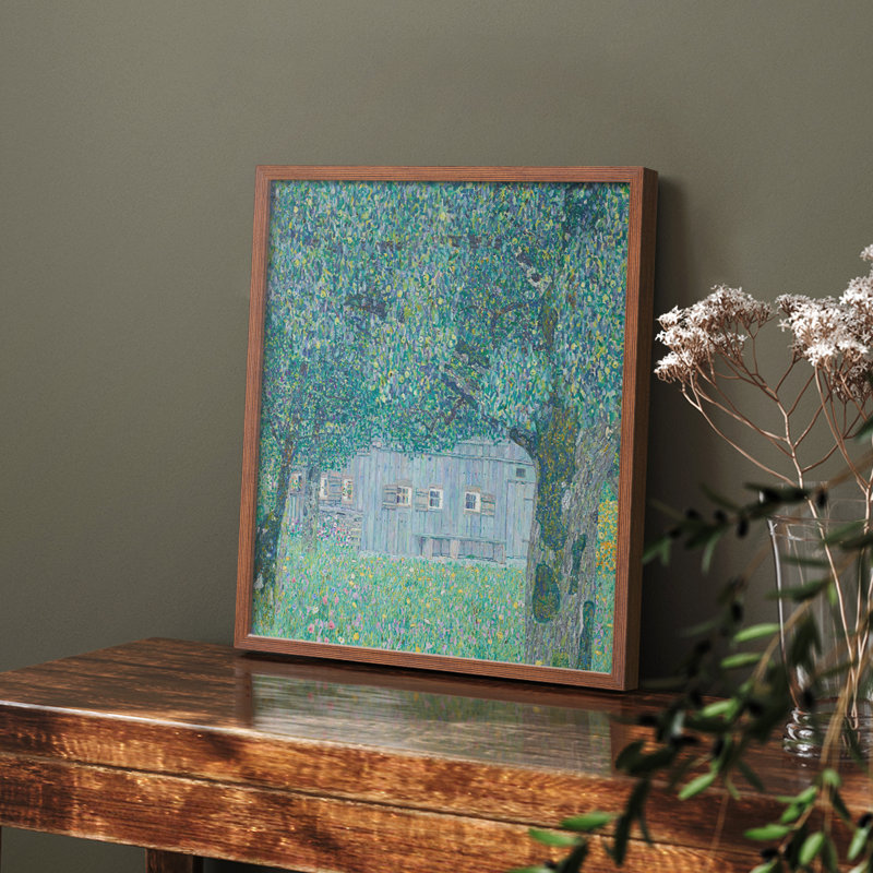 Gustav Klimt XXII - reproduction encadrée, H 14 po x l 11 po, Noyer