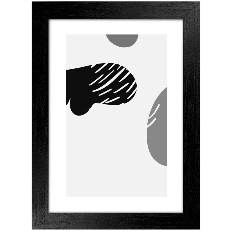 Picture Frame with Mat, Black