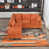 Chenille orange sélectionné