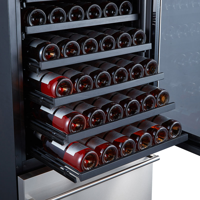 Forno 24" Stainless Steel Dual Zone Wine Cooler with Interior Lighting