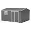 [12x10 FT] Heavy Duty Outdoor Metal Storage Shed with Windows, Lock, 4 Air Vents & Floor Frame