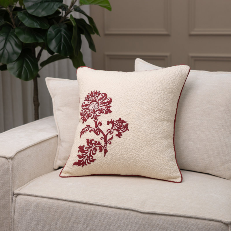 Square Pillow Cover & Insert, Red