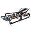 Chaise longue ajustable 5 positions avec accoudoirs en bois d'acacia Orlenae Modern Coastal-129346610