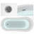 55.17'' x 27.17'' Soaking Acrylic Bathtub