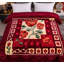 Couverture ultra-douce de style coréen - peluche en vison 8 lb, grand, motif floral