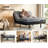 Adjustable Bed Frame, Independent Head And Foot Incline, Quiet Motor, Adjustable Bed With Wired Remote Control-1236358413