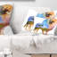 Coussin lombaire à exposition double animal lion