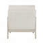 Ensemble de meubles en bois massif et tissu d'ameublement en chenille crème Modern Home-740273041