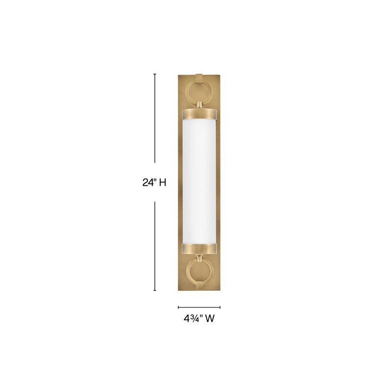 Baylor Medium Integrated LED Bath Vanity by Lisa McDennon, Heritage Brass