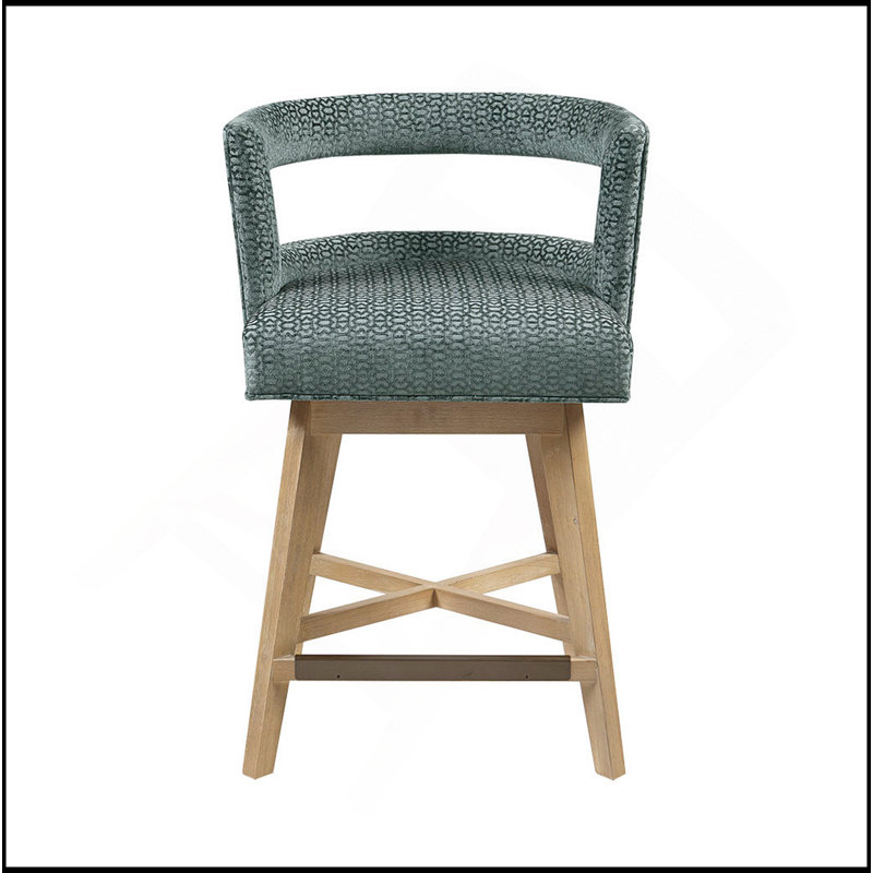 Swivel Counter Stool, Gray