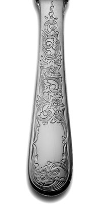 Kirk Stieff Old Maryland Engraved Serving Fork with Hollow Handle